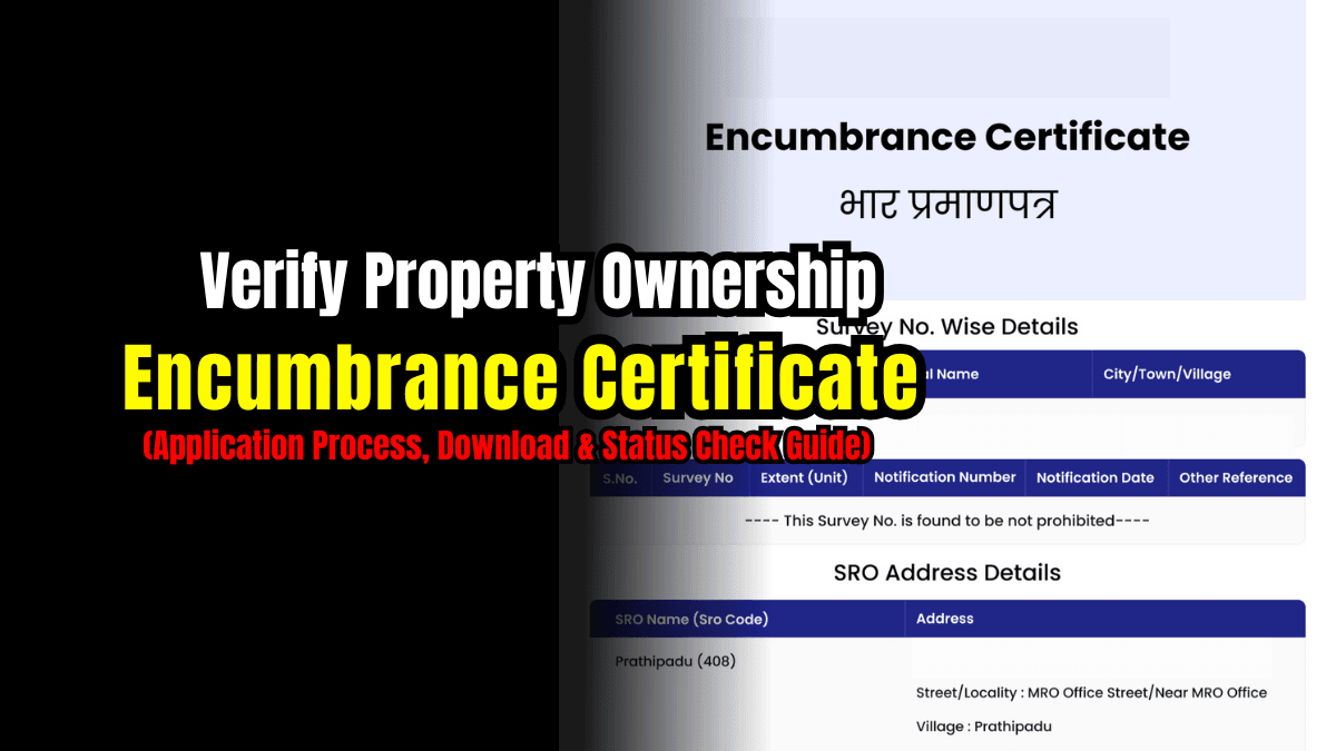 Encumbrance Certificate, verify Land Ownership